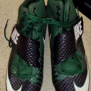 Nike Strike Pro Football Cleats Men Black Green 847554-024 Sz 13.5 NWOB